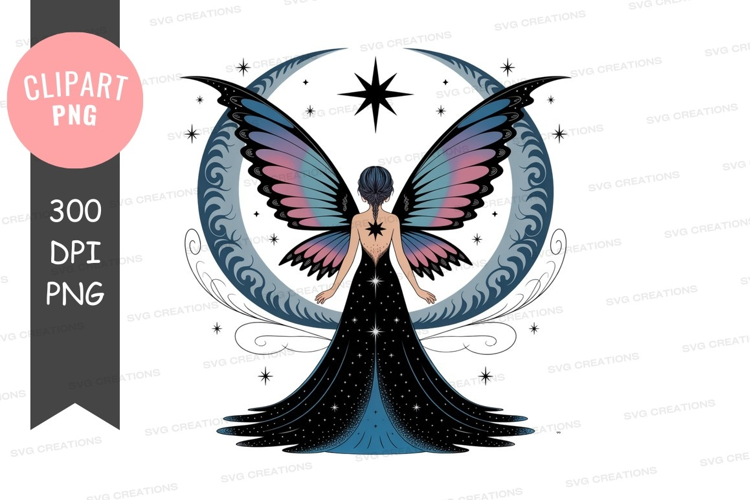 Mystical fairy with celestial wings