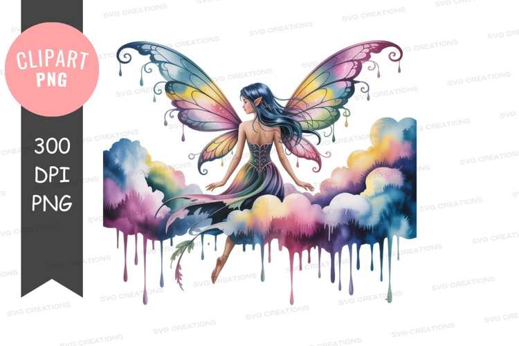 Fairy on a cloud