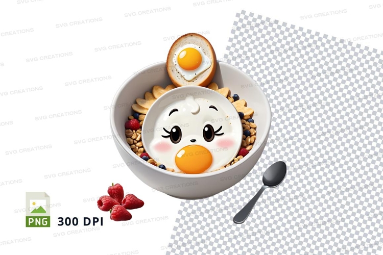 Cereal Bowl Clipart Image 3