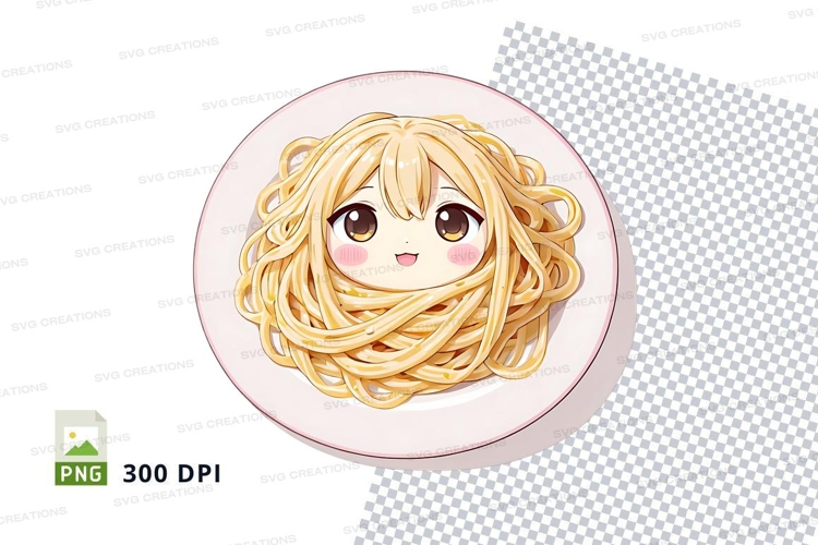 Anime character spaghetti clipart png