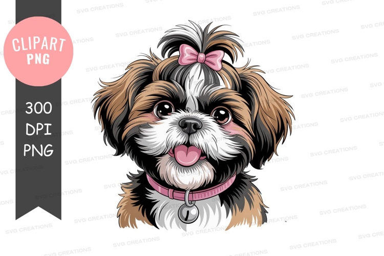 Shih Tzu Clipart Image 23
