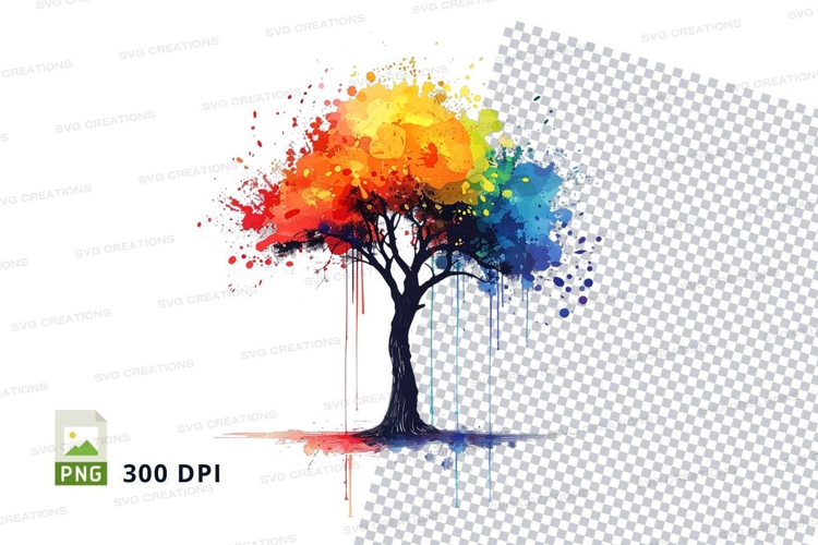 Watercolor Rainbow Clipart