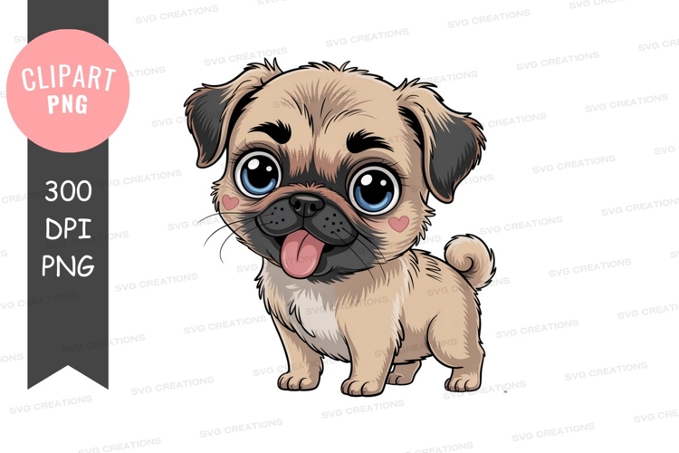 Pug Clipart Image 19