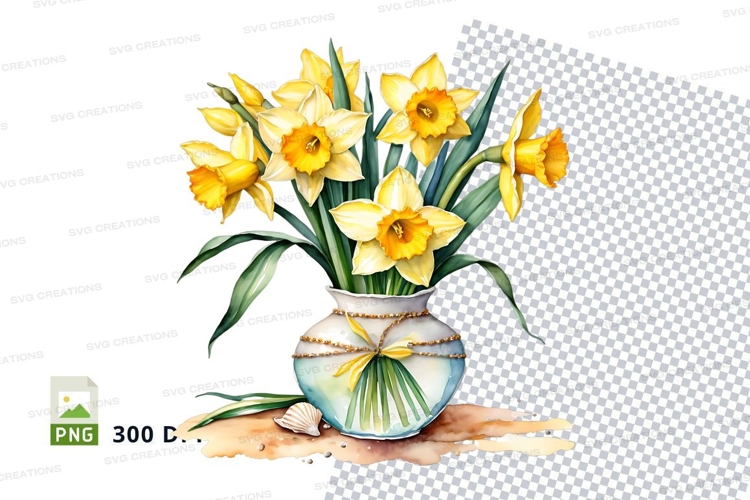 Daffodils Clipart Image 16
