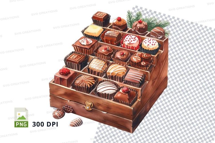 Chocolate box mockup