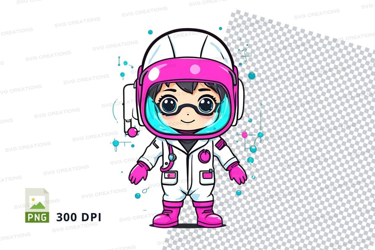 Cartoon astronaut character clipart png