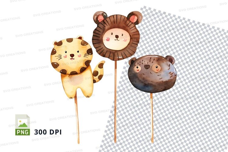 Animal-themed cake pops mockup example image 1
