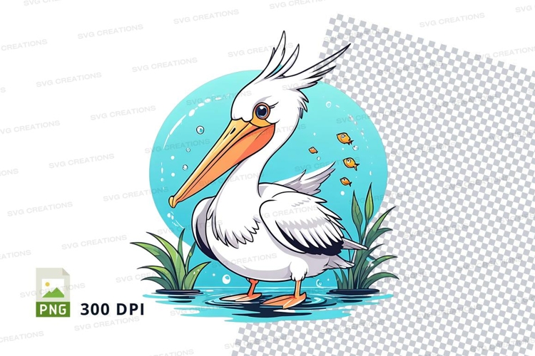 Pelican Clipart Image 14