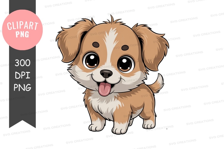 Cute Puppy Clipart Image 19