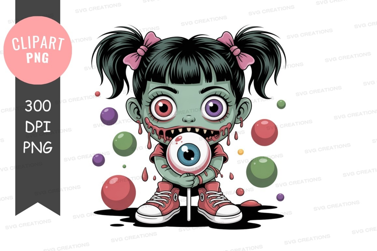 Zombie girl with lollipop