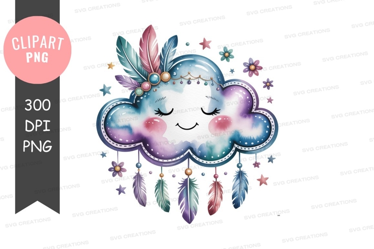 Cute Cloud Clipart Image 21