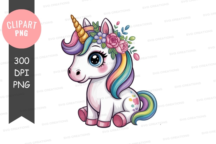 Magical unicorn clipart png example image 1