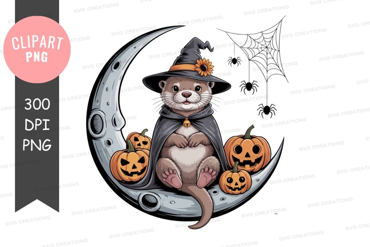Halloween otter clipart png