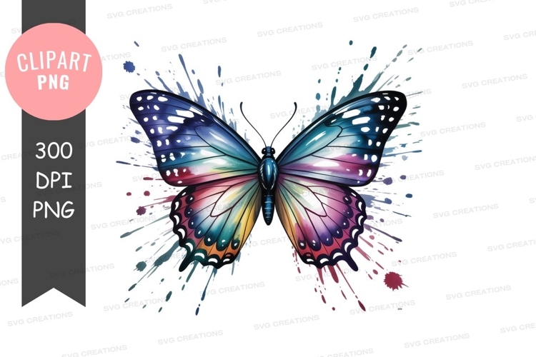 Vibrant butterfly clipart png
