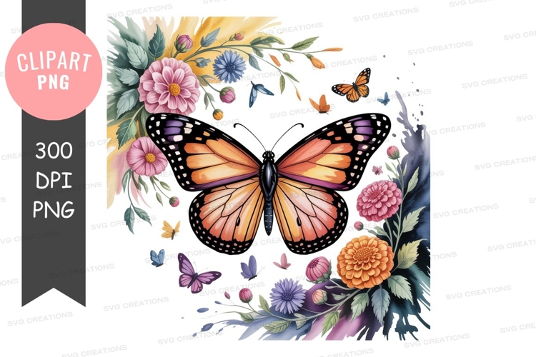 Monarch Butterfly Clipart Image 18