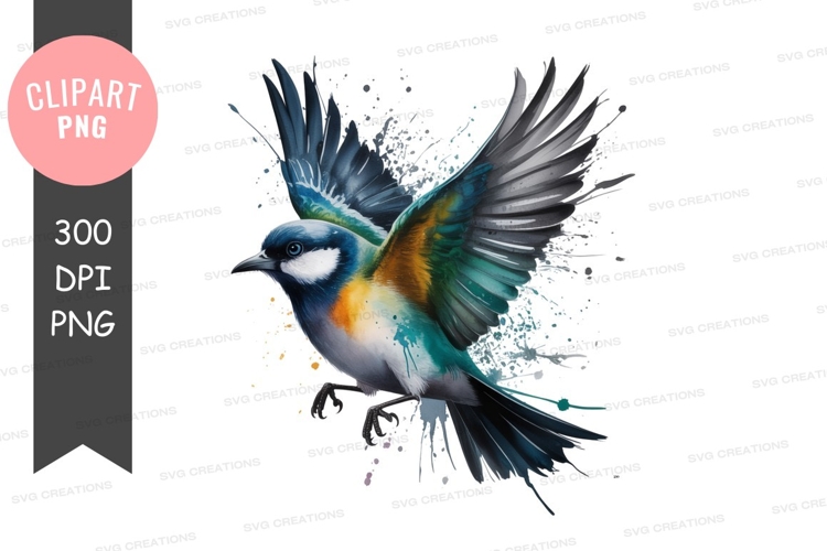 Bird Flying Clipart Image 24