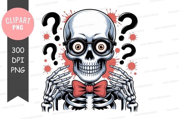 Mystified skeleton clipart png