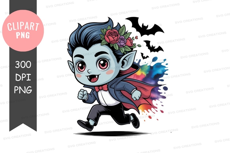 Cute Vampire Clipart Image 17