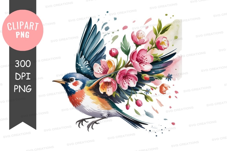 Blue Bird Clipart Image 12