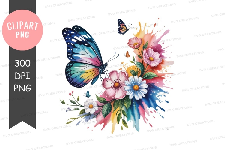 Pink Butterfly Clipart Image 9