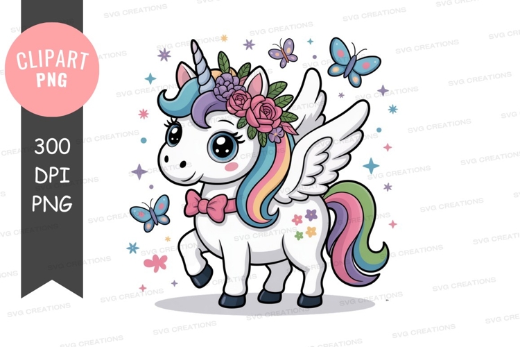 Magical winged unicorn