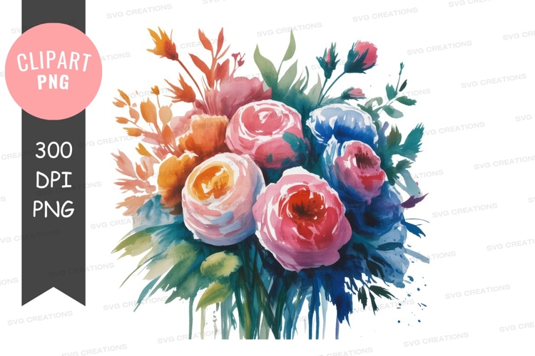 Bouquet Of Flowers Clipart Image 10