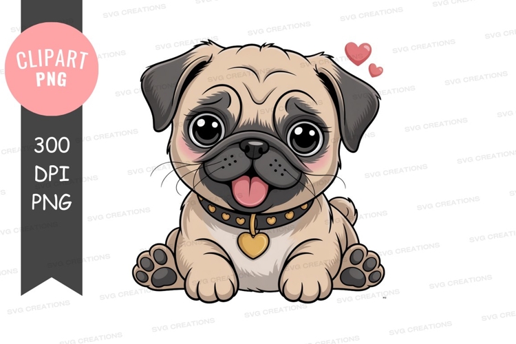 Pug Clipart Image 5