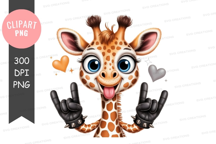 Cute Giraffe Clipart Image 8