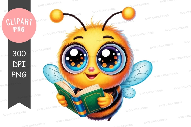 Flower With Bee Clipart Image 21