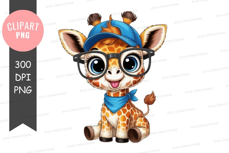 Cute Giraffe Cartoon Image 22
