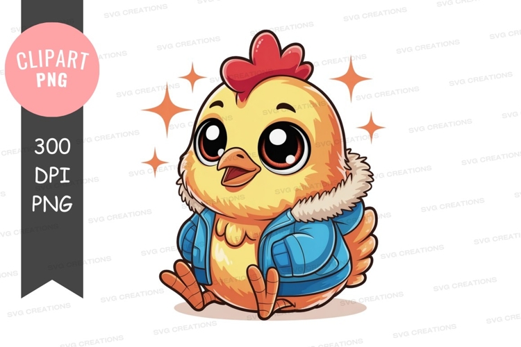 Cute Chicken Clipart Image 11