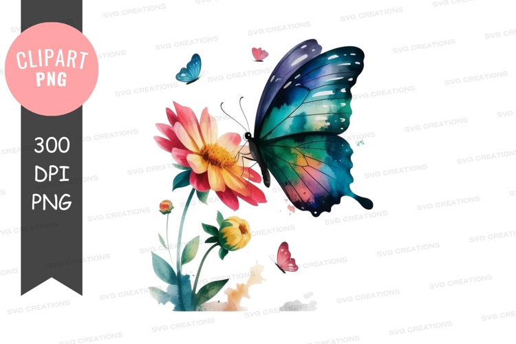 Colorful butterfly on a flower