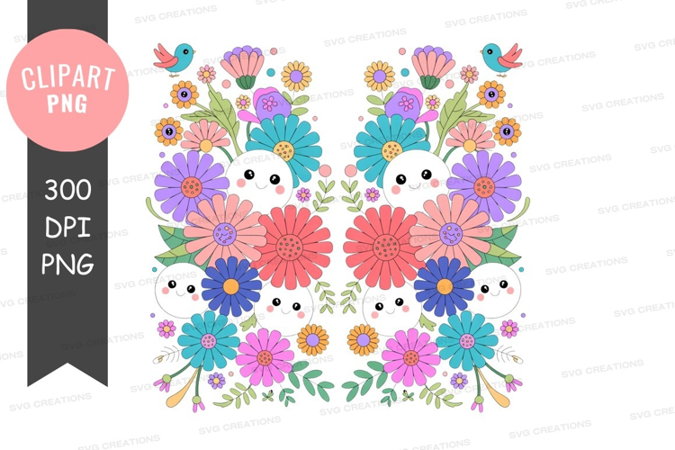 Whimsical flower friends