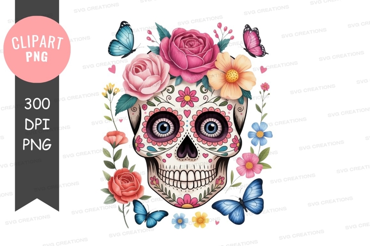 Sugar Skull Clipart Image 24