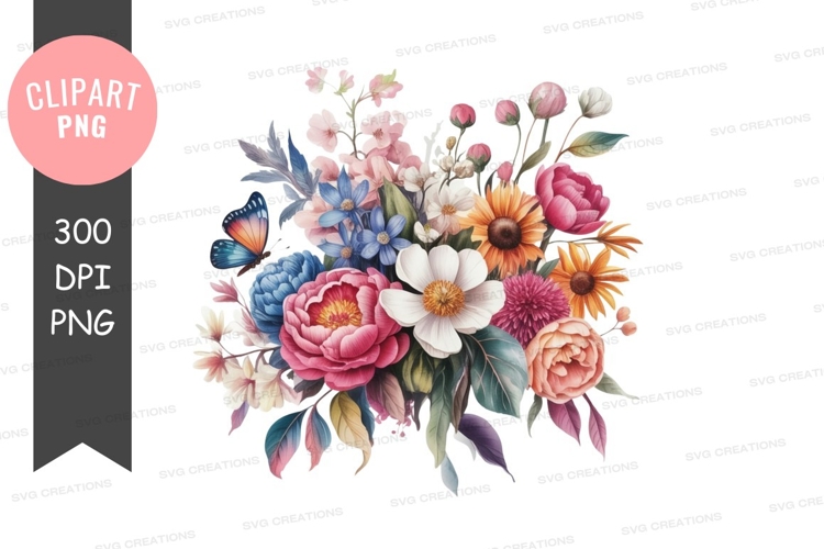 Bouquet Of Flowers Clipart Image 22