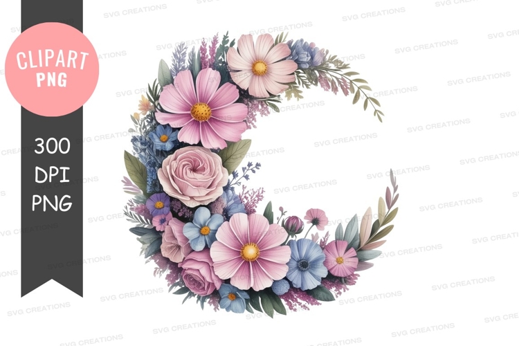 Floral Wreath Clipart Image 19