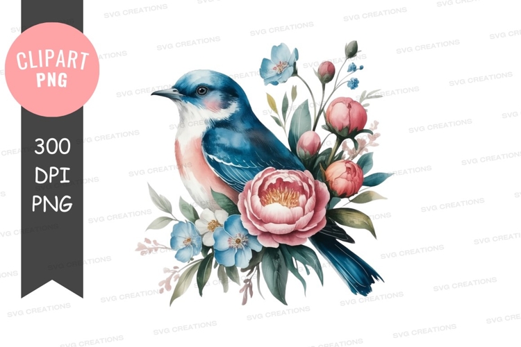 Blue Flowers Clipart Image 20
