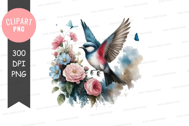 Blue Bird Clipart Image 4