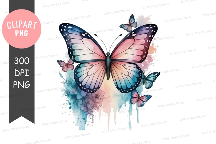 Pink Butterfly Clipart Image 15