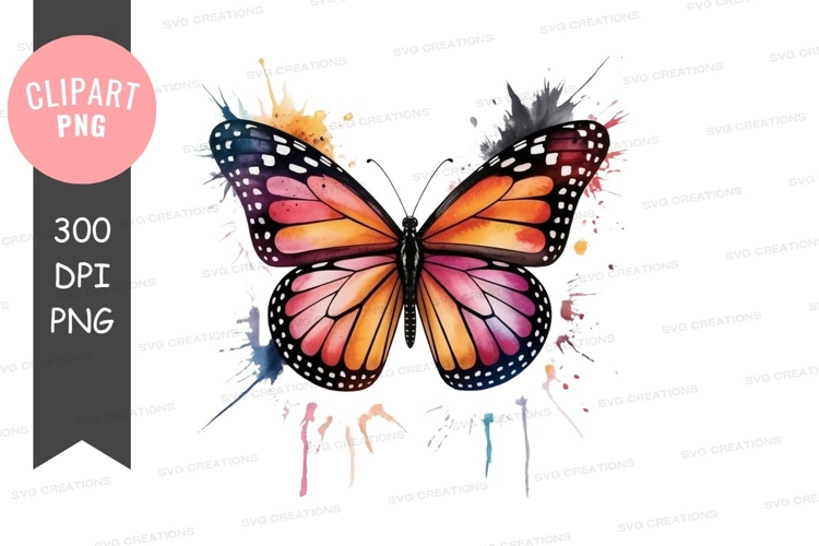 Vibrant butterfly clipart png