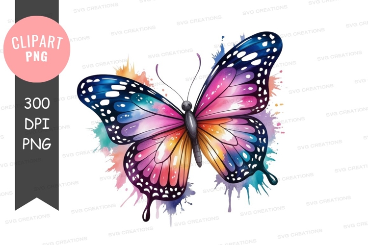 Colorful butterfly clipart png