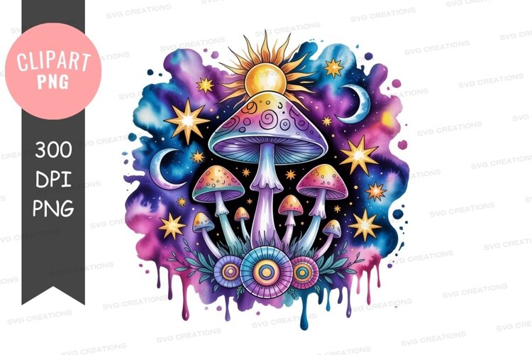 Cosmic mushroom journey example image 1