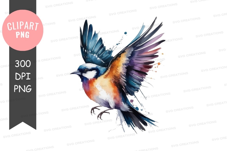 Bird Flying Clipart Image 18