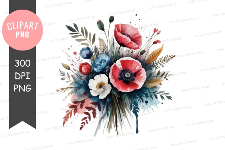 Bouquet Of Flowers Clipart Image 13