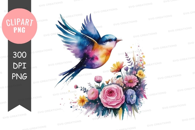 Bird Flying Clipart Image 9