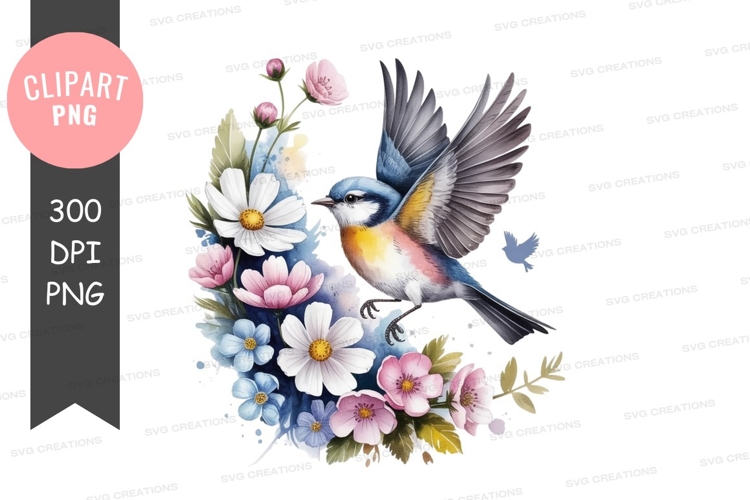 Blue Bird Clipart Image 17