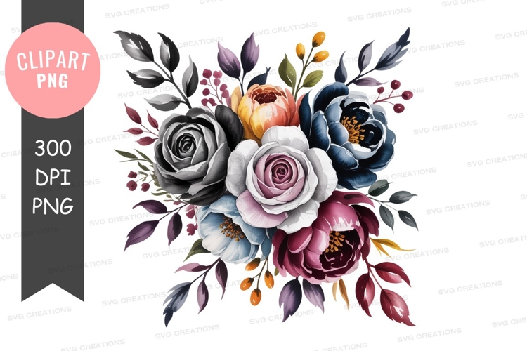 Bouquet Of Flowers Clipart Image 9