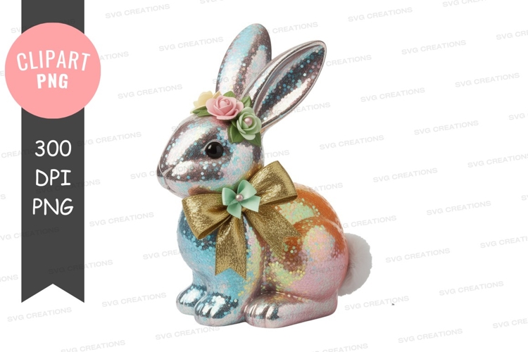 Decorative easter bunny figurine