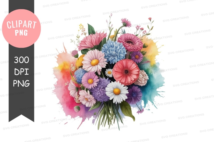 Bouquet Of Flowers Clipart Image 19