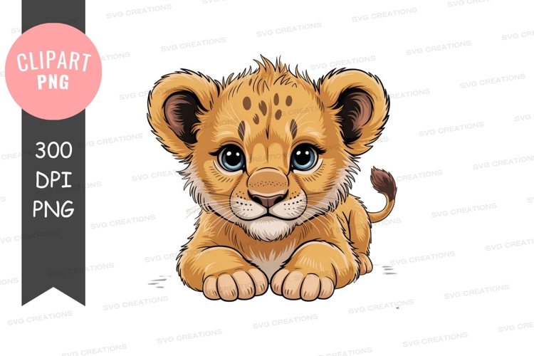 Cute Lion Clipart Image 17